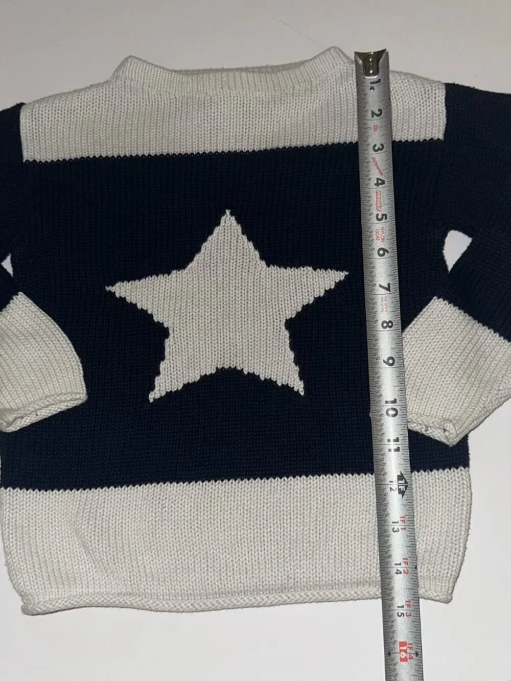Vintage OshKosh B’gosh Cardigan Sweater Navy & White STAR Kids Size 5T 5